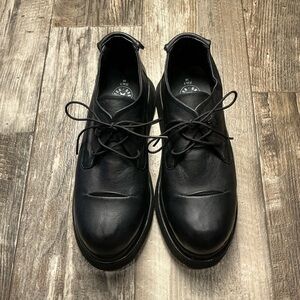 Black Leather Women’s Shoes EUR Size 38=US Size 7.5